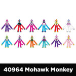 Plush Mohawk Monkey Assorted Floor Display - 24 Pieces Per Retail Ready Display 88437 WHOLESALE