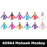 Plush Mohawk Monkey Assorted Floor Display - 24 Pieces Per Retail Ready Display 88437 WHOLESALE