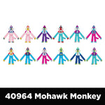 Plush Mohawk Monkey Assorted Floor Display - 24 Pieces Per Retail Ready Display 88437 WHOLESALE
