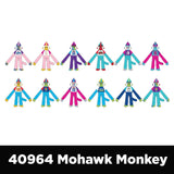 Plush Mohawk Monkey Assorted Floor Display - 24 Pieces Per Retail Ready Display 88437 WHOLESALE