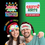 ITEM NUMBER 041572L LIGHT UP SANTA HAT  - STORE SURPLUS NO DISPLAY - 6 PIECES PER PACK