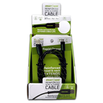 Charging Cable Reinforced Assortment 3FT 2.4 Amp - 6 Pieces Per Retail Ready Display 88476 WHOLESALE
