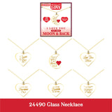 Charm Necklace - Store Surplus No Display - 6 Pieces Per Pack 24490L