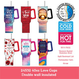 40oz Love Cups - Store Surplus No Display - 6 Pieces Per Pack 24532L