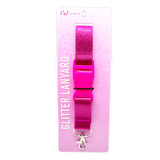 Pink Power Glitter Lanyard - Store Surplus No Display - 8 Pieces Per Pack 41632L