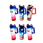 40 oz Insulated Stainless-Steel Patriotic Printed Cups - Store Surplus No Display - 6 Pieces Per Pack 41686L STORE SURPLUS