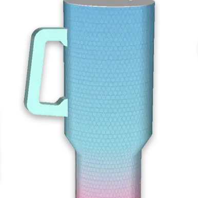 40oz Rhinestone Handle Tumbler Cup - Store Surplus No Display - 6 Pieces Per Pack 25143L STORE SURPLUS