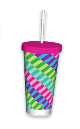 20oz Rhinestone Straw Cup - Store Surplus No Display - 6 Pieces Per Pack 25145L STORE SURPLUS