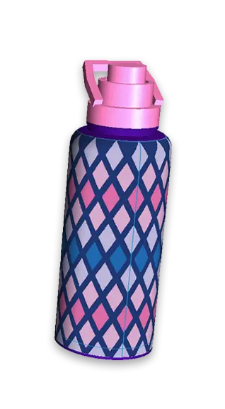 34oz Rhinestone Water Bottle - Store Surplus No Display - 6 Pieces Per Pack 25146L STORE SURPLUS