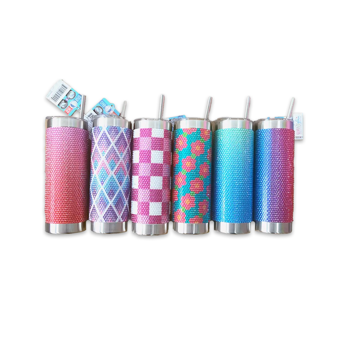 Rhinestone Cup Assortment Floor Display - 24 Pieces Per Retail Ready Display 88544 WHOLESALE