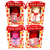Rose Bear - Store Surplus No Display - 4 Pieces Per Pack 25424L STORE SURPLUS