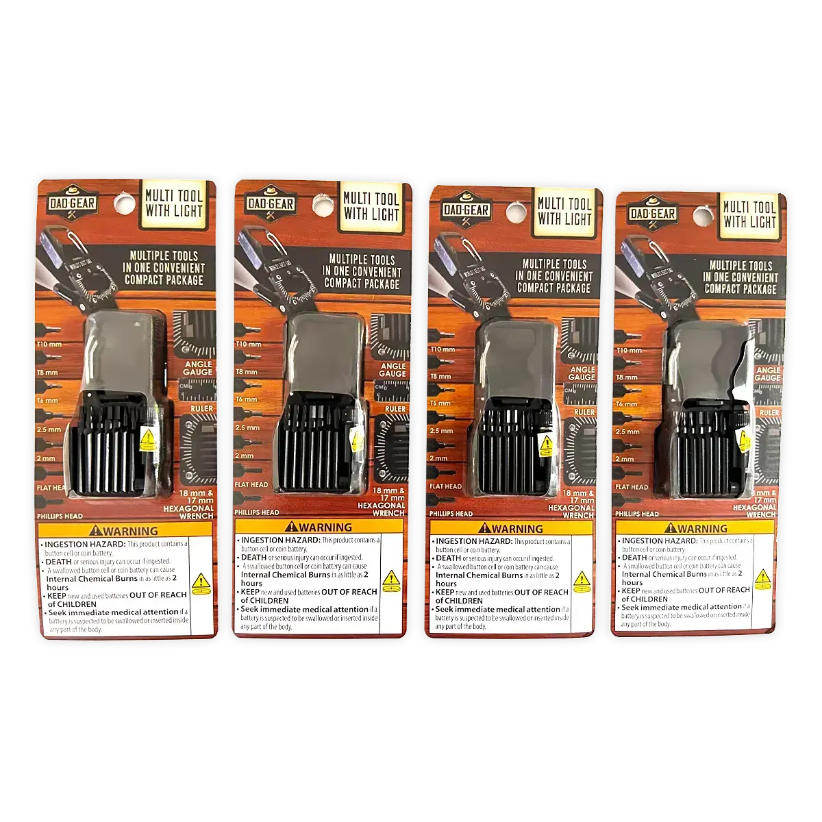 Father's Day Multi Tool + Light - Store Surplus No Display - 4 Pieces Per Pack 25706L STORE SURPLUS