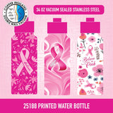 Water Bottle Printed B - Store Surplus No Display - 3 Pieces Per Pack 25188L