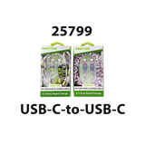 USB-C / USB-A Charging Cable Assortment 10FT 20 Watts - 6 Pieces Per Retail Ready Display 88602 GADGET GEAR