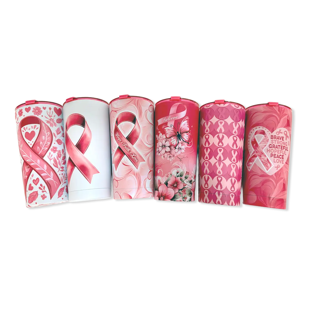 Breast Cancer Awareness Pink Support Squad Assortment Floor Display - 68 Pieces Per Retail Ready Display 88607 NOVELTY INC