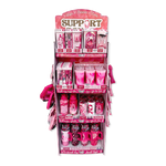 Breast Cancer Awareness Pink Support Squad Assortment Floor Display - 68 Pieces Per Retail Ready Display 88607 WHOLESALE
