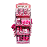 Breast Cancer Awareness Pink Support Squad Assortment Floor Display - 50 Pieces Per Retail Ready Display 88609 WHOLESALE