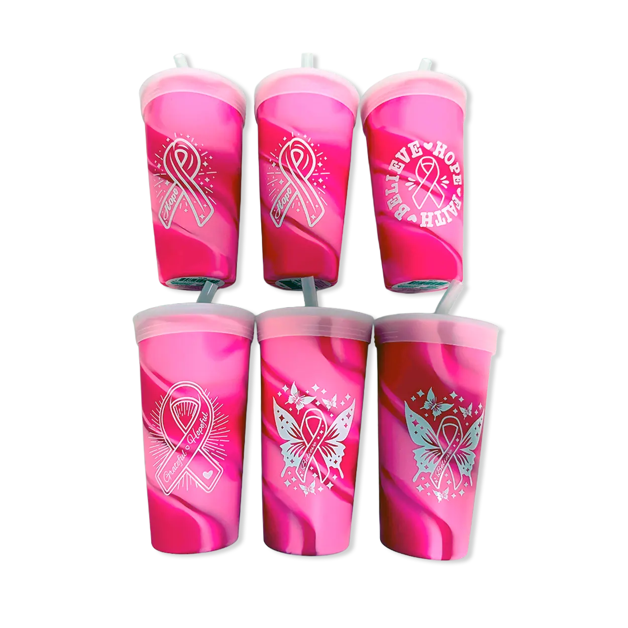Breast Cancer Awareness Pink Support Squad Assortment Floor Display - 68 Pieces Per Retail Ready Display 88607 WHOLESALE