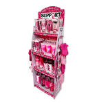 Breast Cancer Awareness Pink Support Squad Assortment Floor Display - 68 Pieces Per Retail Ready Display 88607 WHOLESALE