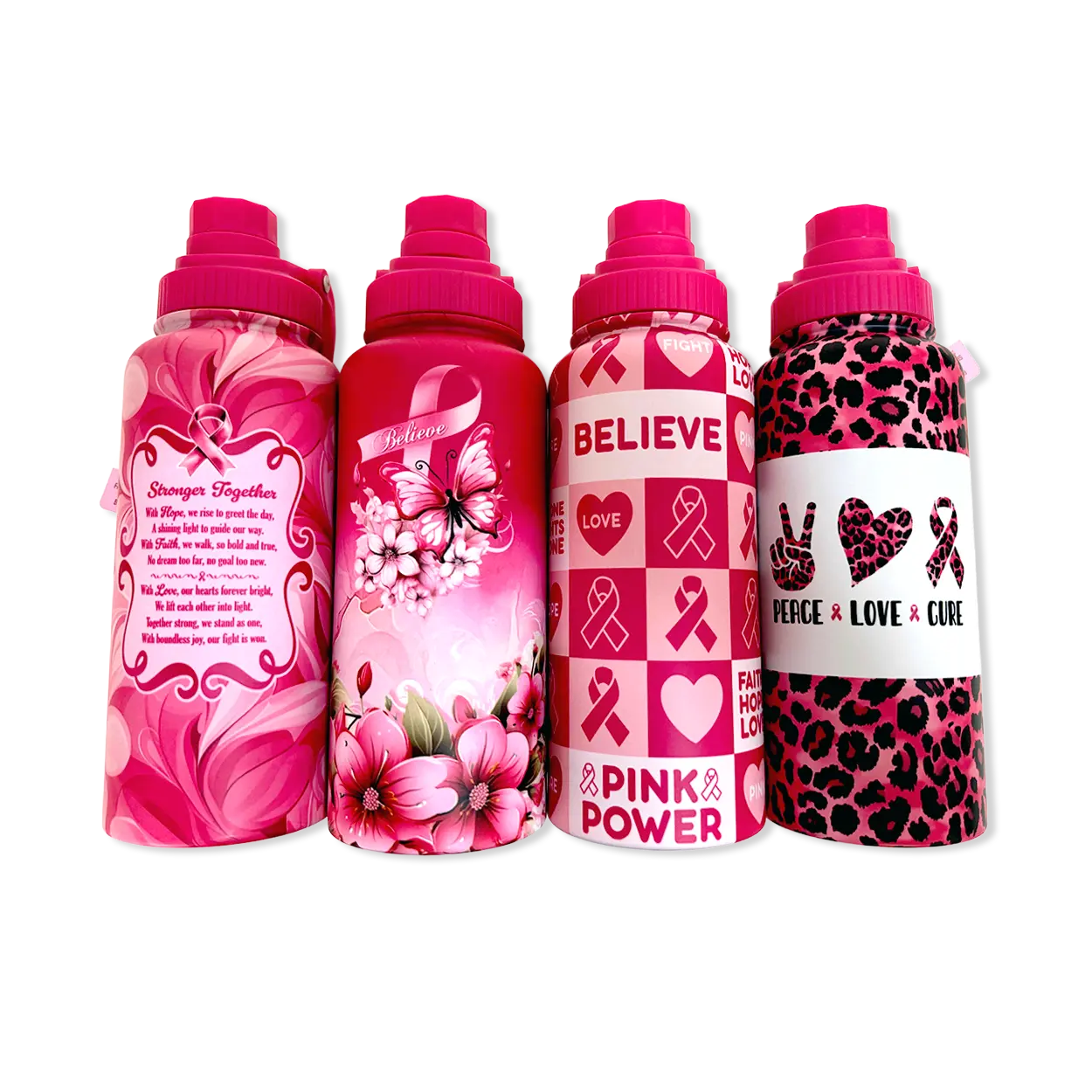 Breast Cancer Awareness Pink Support Squad Assortment Floor Display - 50 Pieces Per Retail Ready Display 88609 WHOLESALE