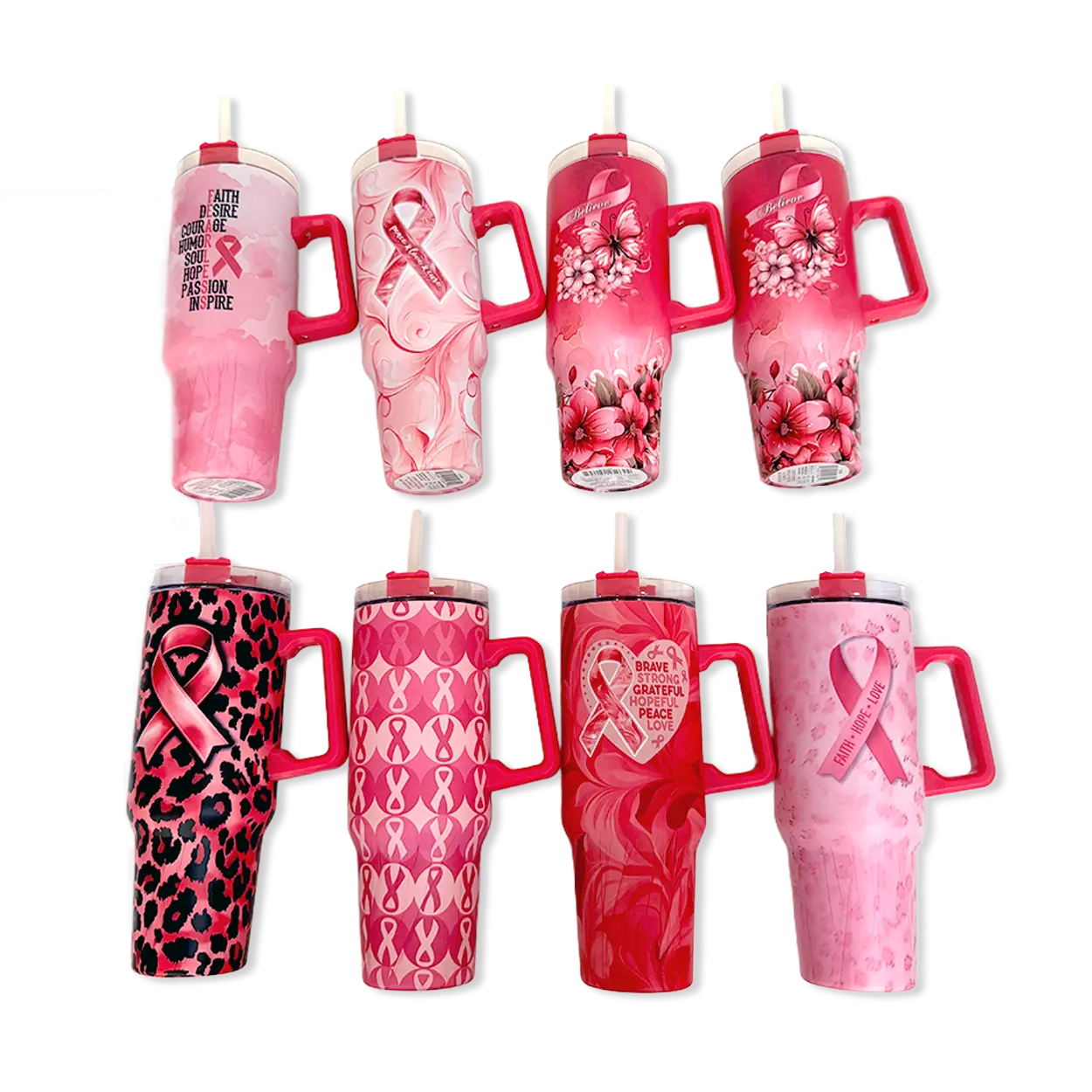 Breast Cancer Awareness Pink Support Squad Assortment Floor Display - 50 Pieces Per Retail Ready Display 88609 WHOLESALE