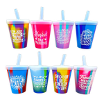 Silicone Cup Drinkware Assortment Floor Display - 32 Pieces Per Retail Ready Display 88608 WHOLESALE