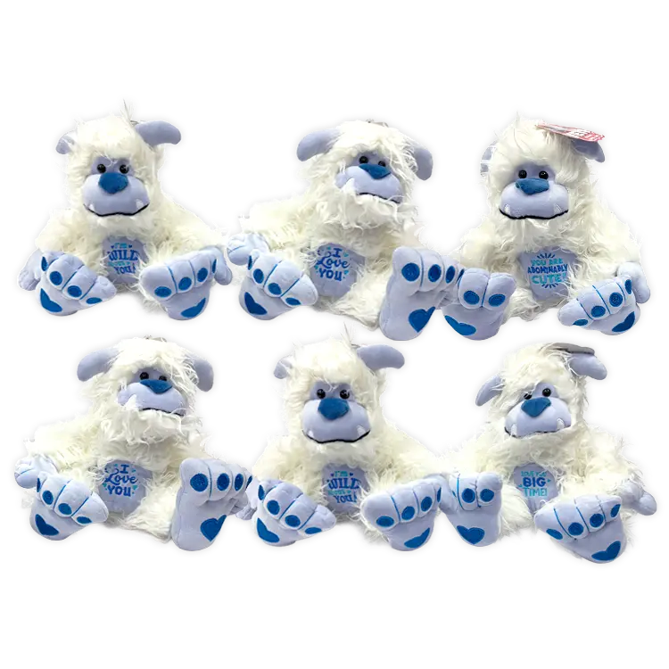North Pole Fuzzies Yeti Gift Assortment Floor Display - 60 Pieces Per Retail Ready Display 88612 WHOLESALE