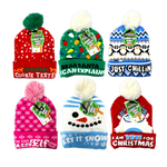 Light-Up Adult Sized Knit Hats - Store Surplus No Display - 6 Pieces Per Pack 26061L STORE SURPLUS