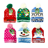 Light-Up Adult Sized Knit Hats - Store Surplus No Display - 6 Pieces Per Pack 26061L STORE SURPLUS