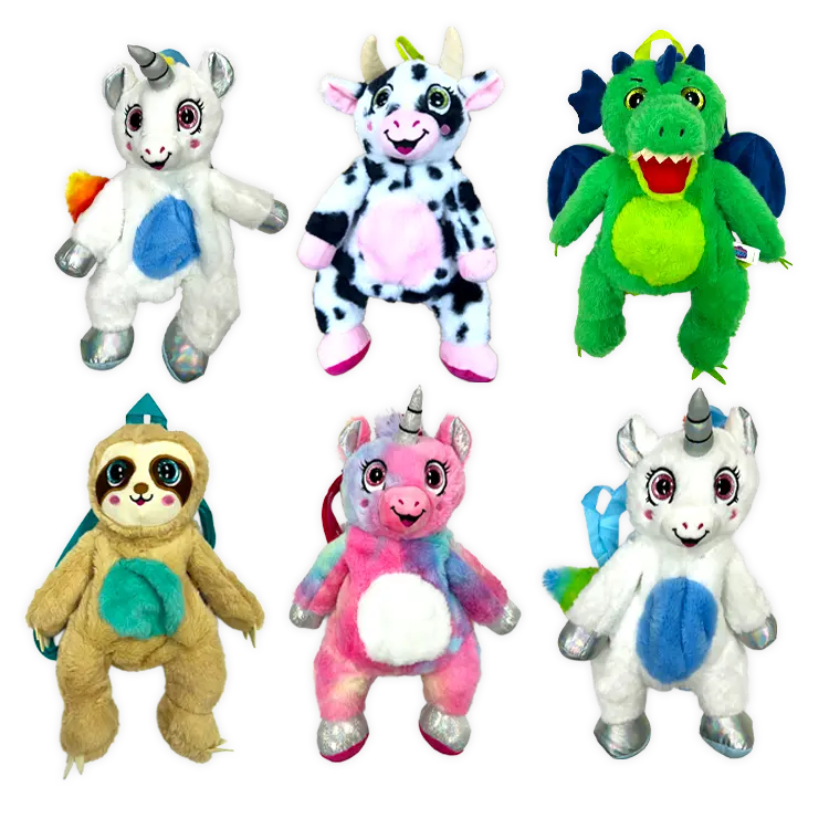 Forever Fuzzy Plush Assortment Floor Display - 44 Pieces Per Retail Ready Display Kit 88613 NOVELTY INC