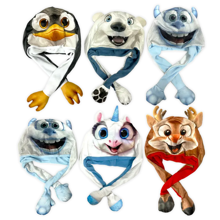 North Pole Fuzzies Yeti Gift Assortment Floor Display - 60 Pieces Per Retail Ready Display 88612 WHOLESALE