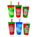 22oz Holiday Cup - Store Surplus No Display - 6 Pieces Per Pack 26084L STORE SURPLUS