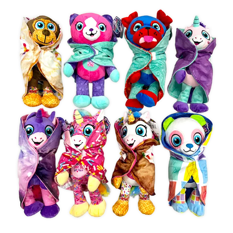 Forever Fuzzy Plush Assortment Floor Display - 44 Pieces Per Retail Ready Display Kit 88613 NOVELTY INC