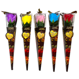 Valentine's Day Soap Roses - Store Surplus No Display - 8 Pieces Per Pack 26200L STORE SURPLUS