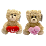 Valetine's Day Bear +Heart - Store Surplus No Display - 2 Pieces Per Pack 26207L STORE SURPLUS