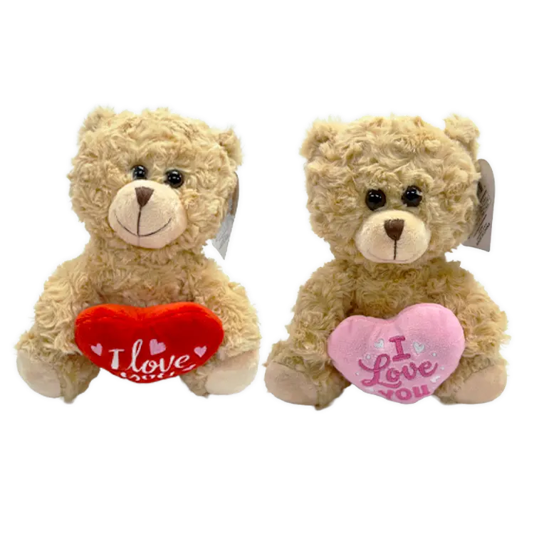 Valetine's Day Bear +Heart - Store Surplus No Display - 2 Pieces Per Pack 26207L STORE SURPLUS