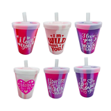 Valetine's Day 8oz Cups - Store Surplus No Display - 6 Pieces Per Pack 26212L STORE SURPLUS