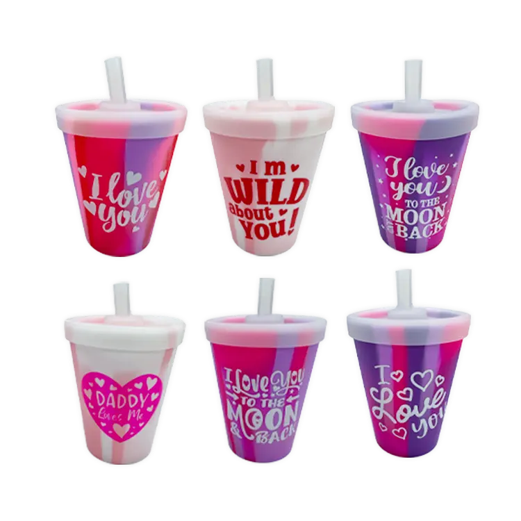 Valetine's Day 8oz Cups - Store Surplus No Display - 6 Pieces Per Pack 26212L STORE SURPLUS