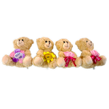 Bear Plush - Store Surplus No Display - 4 Pieces Per Pack 26365L