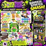 SquishZilla Squishy Fidget Toy Assortment Floor Display - 86 Pieces Per Retail Ready Display Kit 88633