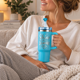 Sparkle Sip 30oz with Gem Straw Topper - Store Surplus No Display - 6 Pieces Per Pack 26914L