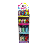 Sip Happy Insulated Drinkware with Straw Topper Assortment Floor Display - 26 Pieces Per Retail Ready Display Kit 88635