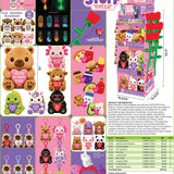 Valetine's Day Love Stuff Floor Display - 60 Pieces Per Retail Ready Display Kit 88639
