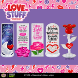Valetine's Day Love Stuff Floor Display - 60 Pieces Per Retail Ready Display Kit 88639
