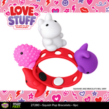 Valentine's Day Squish Pop Bracelet - Store Surplus No Display - 6 Pieces Per Pack 27280L