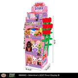 Valetine's Day Love Stuff Floor Display - 60 Pieces Per Retail Ready Display Kit 88639