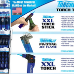 Butane Torch Lighters 3 Tier Countertop Assortment - 49 Pieces Per Retail Ready Display 88674 WHOLESALE