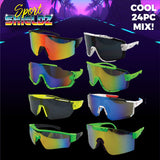 ITEM NUMBER 023516L GOGGLE SUNGLASSES - STORE SURPLUS NO DISPLAY 24 PIECES PER PACK