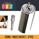 FATHER'S DAY MAGIC SOCKET TOOL - STORE SURPLUS NO DISPLAY - 3 PIECES PER PACK 25000L