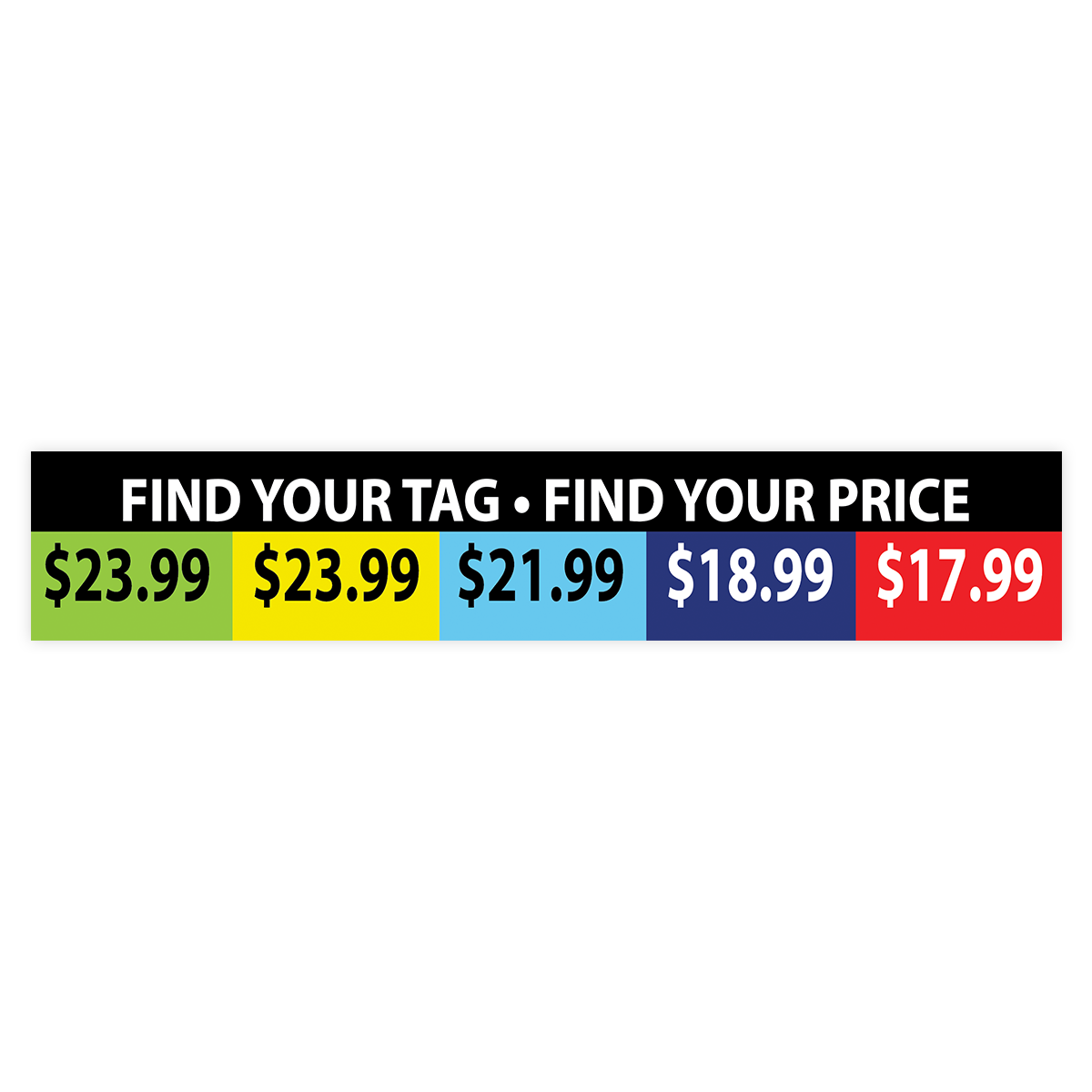 WHOLESALE SUNGEAR REGULAR RETAIL PRICING STRIP - 1 PIECE PER PACK - 980470 SUPPLIES